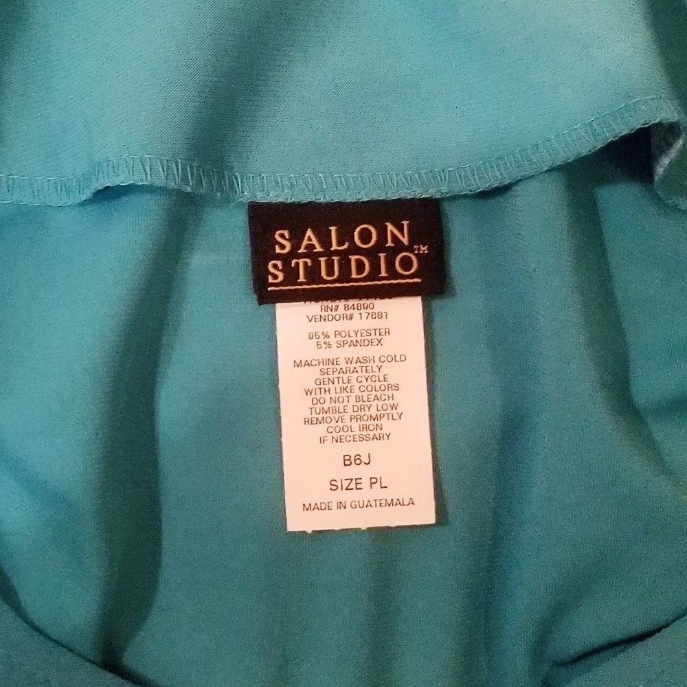 Turquoise Salon Studio Tunic - Picture 4 of 4